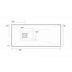 Kerasan H2.5 Brodzik Prostokątny 70x180 cm Biały mat 703830