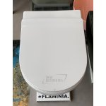 Flaminia App Wc wiszący bez kołnierza 54x36 cm z deską wolnoopadającą Biały AP118G+QKCW09