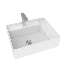 Marmorin Tantium II Umywalka nablatowa/wisząca 40x50x17,4 cm biały połysk P_U_532_02_0500