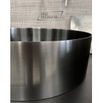   Galatea Design Circle Umywalka stalowa stawiana Ø40 z korkiem klik-klak brushed gunmetal PVD 54601GM PROMOCJA JESIENNA!! W MAGAZYNIE!!