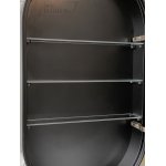Cielo Catino Lustro 90x50 z szafką wewnątrz czarny CASPCONM