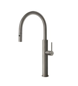 Gessi 316 Bateria kuchenna z obrotową i wyciąganą wylewką Steel Brushed 60022.239