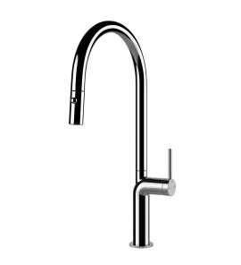 Gessi Stelo Bateria kuchenna z obrotową i wyciąganą wylewką Chrom 60303.031