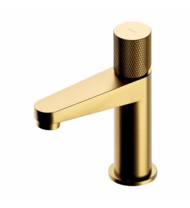 Omnires Contour Bateria umywalkowa jednootworowa bez korka Złoty szczotkowany CT8010GLB