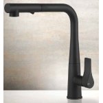   Gessi Proton Bateria kuchenna z obrotową i wyciąganą wylewką Matte Black 17177.299