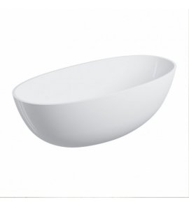 Omnires Shell M+ Wanna wolnostojąca 160x75 cm Biały połysk SHELLWWBP