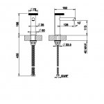Gessi Anello Bateria umywalkowa jednootworowa bez korka chrom 63302.031