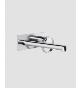 Gessi Anello Bateria umywalkowa ścienna z długą wylewką bez korka część zewnętrzna chrom 63389.031