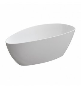Omnires Barcelona M+ Wanna wolnostojąca 156x71 cm Biały połysk BARCELONA156BP