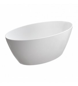Omnires Siena M+ Wanna wolnostojąca 161x81 cm Biały połysk SIENAWWBP