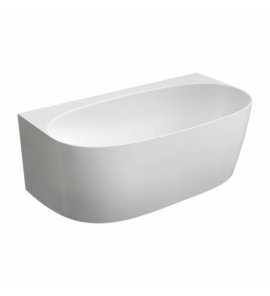 Omnires Valencia M+ Wanna przyścienna 158x86 cm Biały połysk VALENCIAWPBP