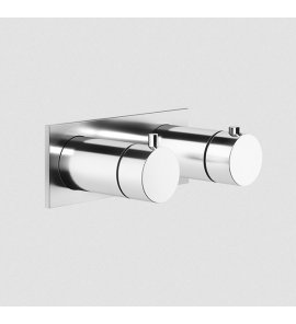 Gessi Anello Bateria prysznicowa termostatyczna ścienna z przełącznikiem 1-drożnym część zewnętrzna chrom 63332.031
