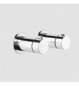 Gessi Anello Bateria prysznicowa termostatyczna ścienna z przełącznikiem 2-drożnym część zewnętrzna chrom 63333.031