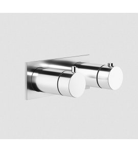 Gessi Anello Bateria prysznicowa termostatyczna ścienna z przełącznikiem 2-drożnym część zewnętrzna chrom 63334.031