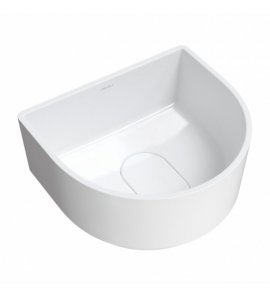 Omnires Cadence M+ Umywalka nablatowa 42x37 cm Biały połysk CADENCE420BP