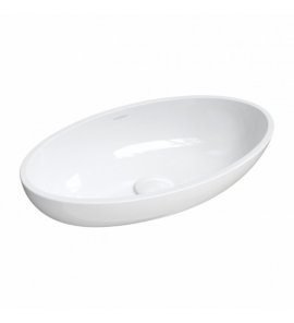 Omnires Crete M+ Umywalka nablatowa 51x30 cm Biały połysk CRETEBP