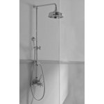Sbordoni Parigi Bateria prysznicowa termostatyczna z przełącznikiem z drążkiem, wężem, słuchawką, ramieniem i deszczownicą Ø20 cm chrom PA4171s200CR