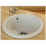 Shaws Round Zlew okrągły wpuszczany w blat ∅46x19,1 cm Biały SCRO460WH