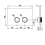   Gessi Przycisk do Sanit chrom 54631.031