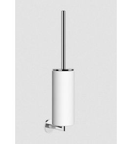 Gessi Anello Uchwyt ścienny na szczotkę z białą ceramiką chrom 63719.031