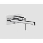 Gessi Ingranaggio Bateria umywalkowa ścienna z długą wylewką bez korka element zewnętrzny chrom 63589.031