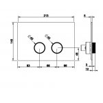   Gessi Przycisk do Sanit chrom 54643.031