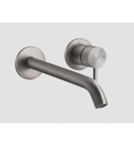 Gessi 316 Flessa Bateria umywalkowa ścienna bez korka element zewnętrzny steel brushed 54089.239