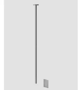 Gessi 316 Flessa Bateria umywalkowa elektroniczna sufitowa element zewnętrzny steel brushed 54024.239