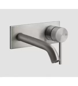 Gessi 316 Trame Bateria umywalkowa ścienna element zewnętrzny steel brushed 54384.239