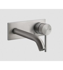 Gessi 316 Meccanica Bateria umywalkowa ścienna element zewnętrzny steel brushed 54284.239