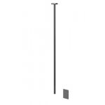 Gessi Inciso Bateria umywalkowa elektroniczna sufitowa element zewnętrzny Black Metal Brushed PVD 58026.707