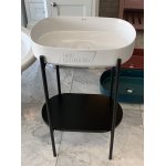      Isvea Infinity Umywalka owalna na stelażu z korkiem 55x36x12 cm biała INFINITYZESTAWB