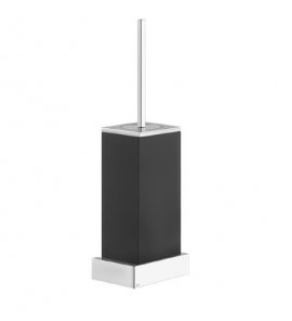 Gessi Rettangolo Szczotka WC (czarna) ścienna chrom 20820.031