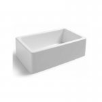 Galassia FRAME Zlew ceramiczny jednokomorowy 84x46 cm Biały 5130
