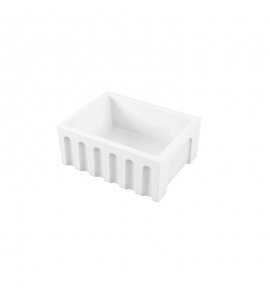 Galassia FRAME Zlew ceramiczny jednokomorowy 61x46 cm Biały 5120