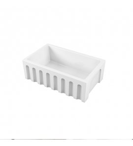 Galassia FRAME Zlew ceramiczny jednokomorowy 76x46 cm Biały 5119