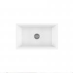 Galassia FRAME Zlew ceramiczny jednokomorowy 76x46 cm Biały 5119