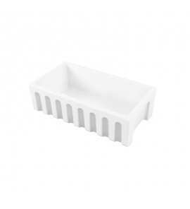 Galassia FRAME Zlew ceramiczny jednokomorowy 84x46 cm Biały 5131