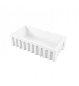 Galassia FRAME Zlew ceramiczny jednokomorowy 91x46 cm Biały 5122