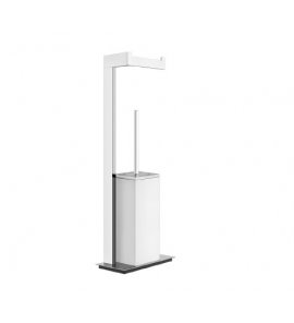 Gessi Rettangolo Szczotka z uchwytem wolnostojąca (biała) chrom 20933.031