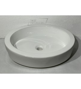   Umywalka stawiana/wpuszczana w blat owalna 54x44 cm biała 6-506 W MAGAZYNIE!!