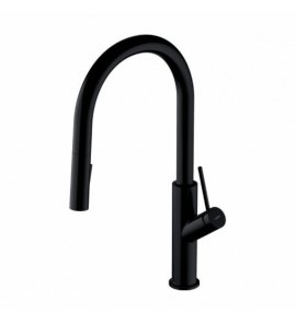 Omnires Bend Bateria kuchenna jednootworowa Czarny BE6455BL