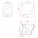Artceram Ten Miska WC stojąca biała 36x52 cm TEV00101;00