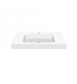 Cristalstone Linea Simpla Umywalka 100x45x12 biały mat U1000-MCOT