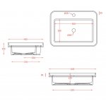 Artceram Fuori Scala Umywalka wpuszczana w blat 60x45 cm biała TFL03401;00