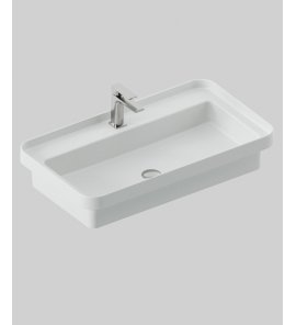 Artceram Fuori Scala Umywalka wpuszczana w blat 80x45 cm biała TFL03501;00