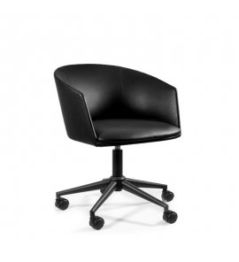 Unique Barnet Fotel biurowy eko-skóra czarny 9-05-PU