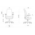 Unique Work fotel biurowy ergonomiczny czarny 1268-BL418