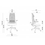 Unique Concept Fotel biurowy Czarny CM-B253AS-1