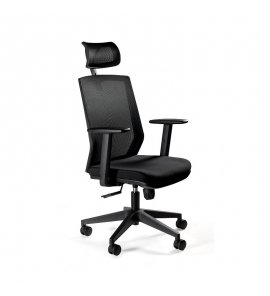 Unique Esta Fotel biurowy ergonomiczny Czarny FS02-1H